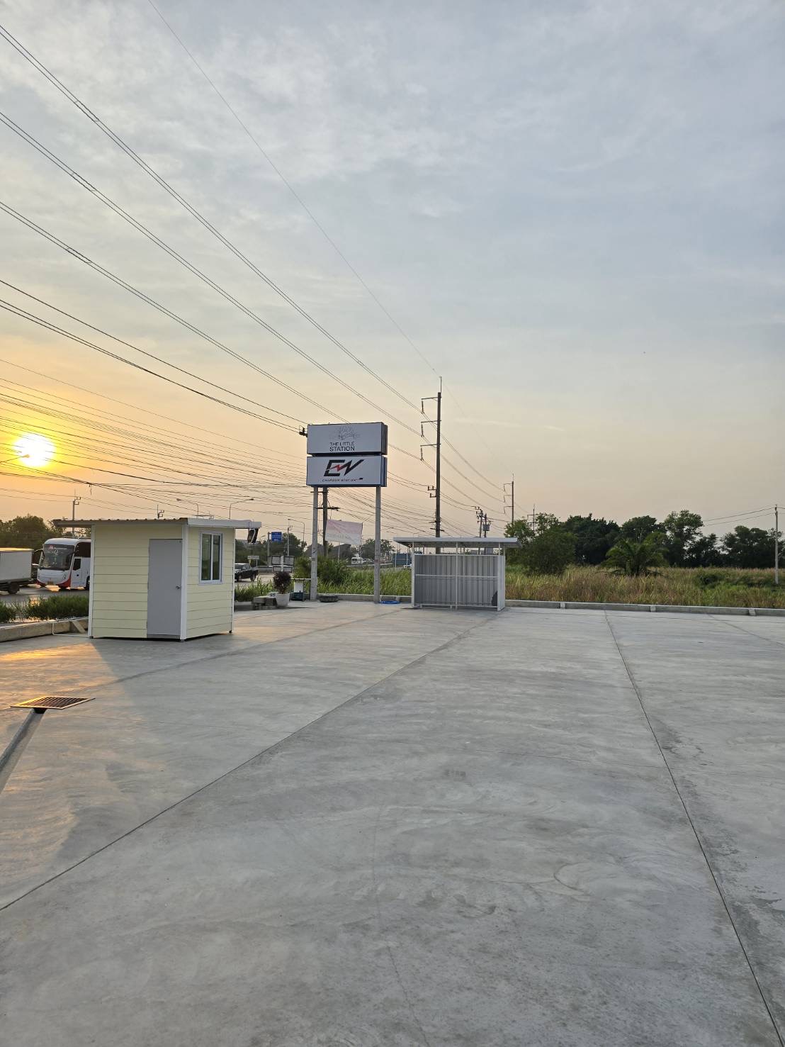 front of area